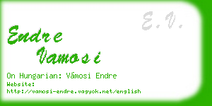 endre vamosi business card